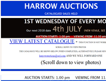 Tablet Screenshot of harrowauctions.com